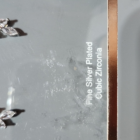 BELIEVE BY BRILLIANCE FINE SILVER PLATED CUBIC ZICONIA EARRINGS SIZE 7 R… - Picture 6 of 13